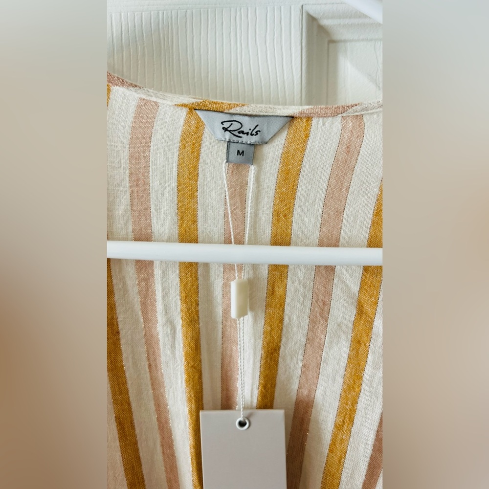 NWT Rails Linen Wrap Dress - Picture 10 of 13